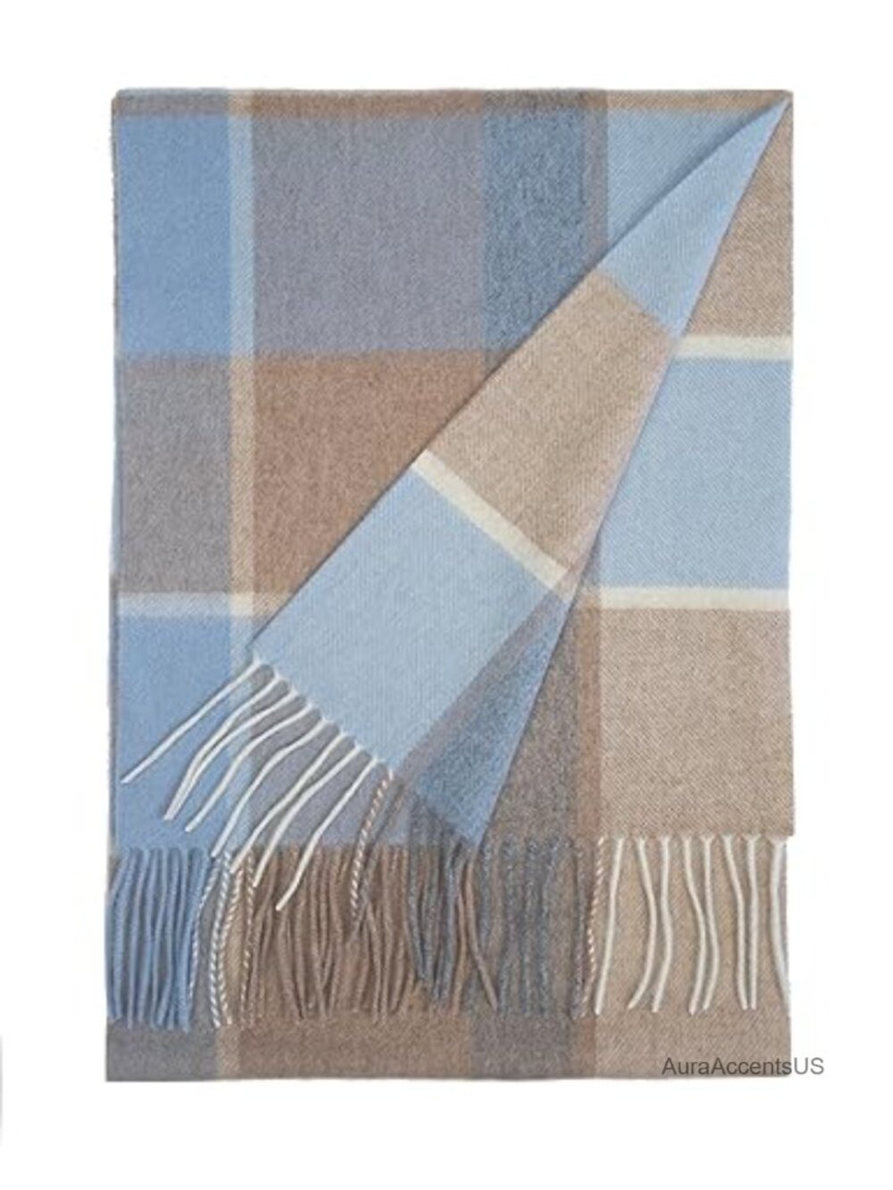 100% Cashmere Scarf Plaid Check Tartan Warm Soft with Gift Envelope